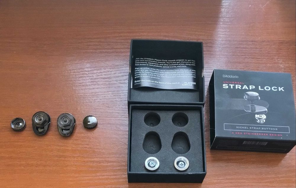 Стреплоки для ремня D'ADDARIO Universal Strap Lock System (Nickel)