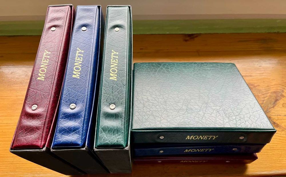 Albumy, klasery, karty, kapsle, holdery na monety, Fischer, Midi-M