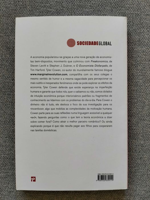 Livro "O economista que há em si" de Tyler Cowen