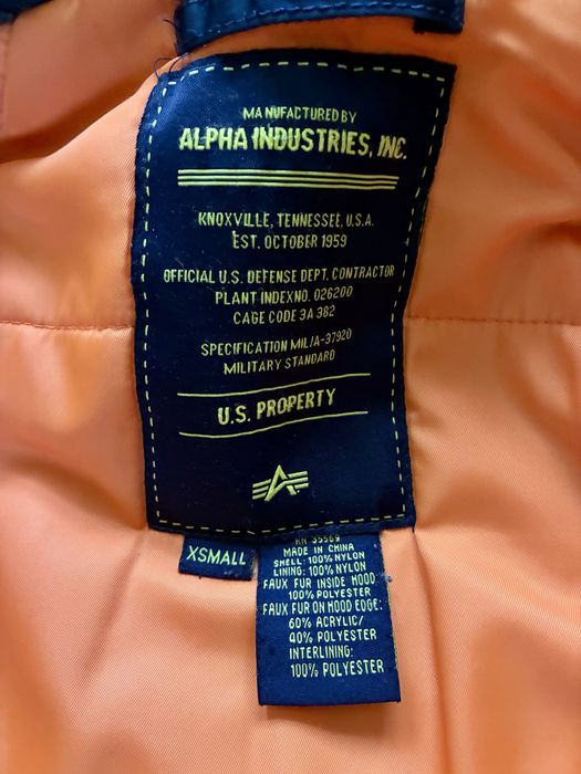 Парка Alpha Industries зима