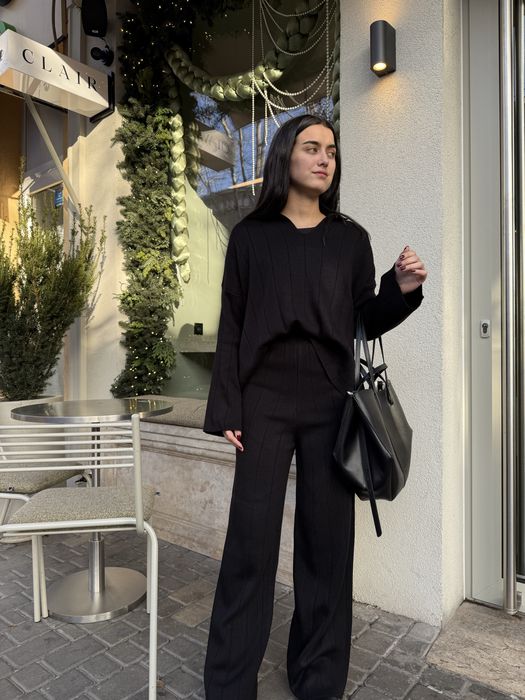 Трикотажный костюм на осень/зиму, костюм ангора, костюм двойка