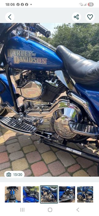 Harley-Devidson Electra Glide  1450 куб. - одиночка - трайк