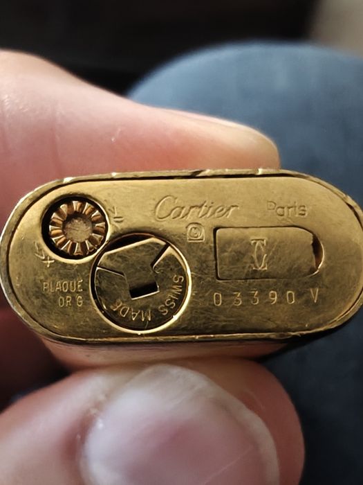 Isquerio cartier em ouro anos 70