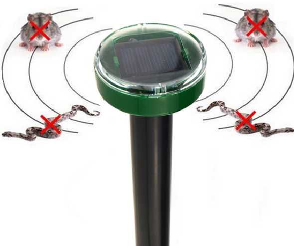 Repelente de Roedores Ratos Toupeiras e cobras ultrasonico - Solar