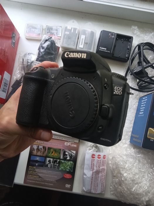 кіт дзеркалка canon eos 20d sigma 17-70 портретник battery grip