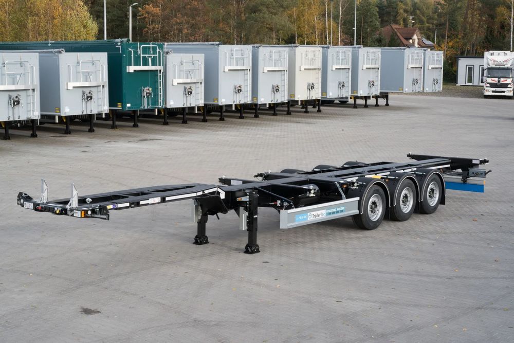 D-TEC Portmaster  Fabrycznie nowa naczepa podkontenerowa D-TEC Portmaster 2x rozsuwana