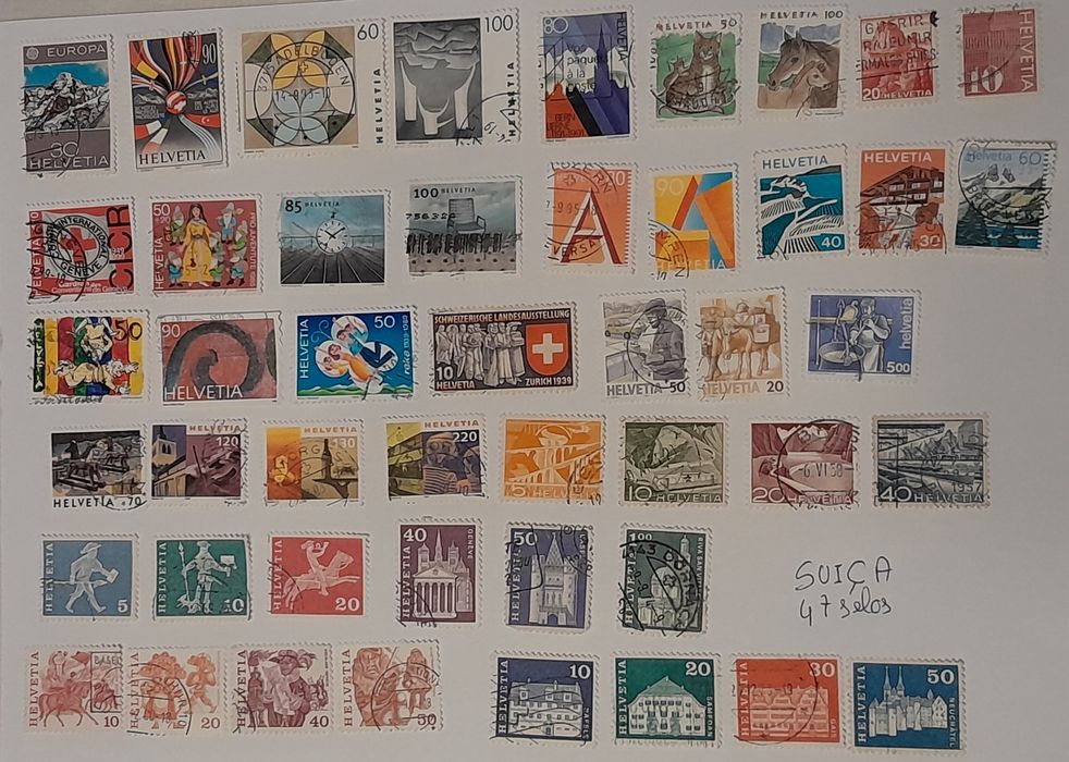 Lote 172 Selos Usados – Europa – 6 Países