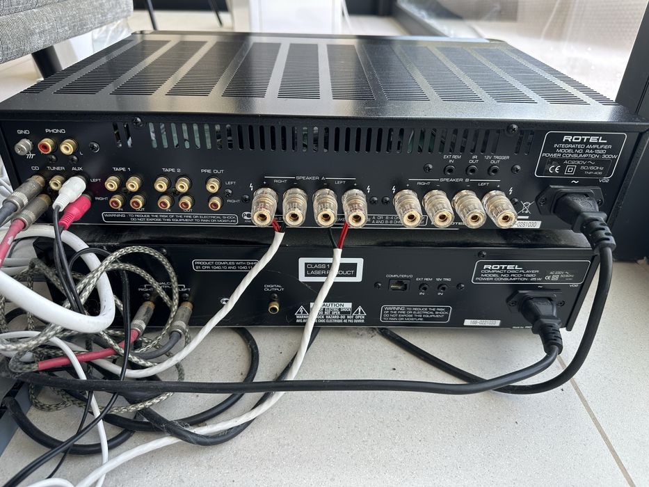 Zestaw wzmacniacz i cd Rotel 1520 v02 RA i RCD z TopHiFi pierwszy właściciel