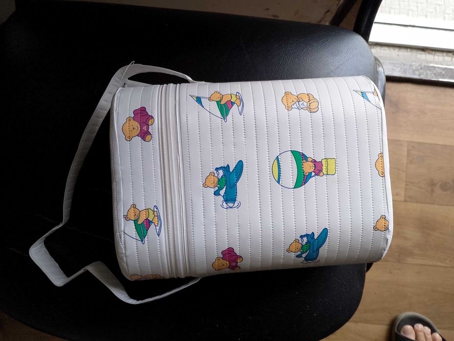 Термоконтейнер для дитячих пляшечок подвійний (Мишка-спортсмен), новий