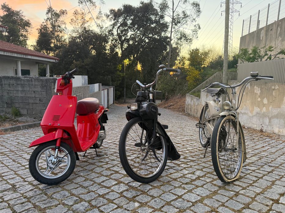 Lote 3 motas Clássicas Solex + Mobyllete + yamaha passol II