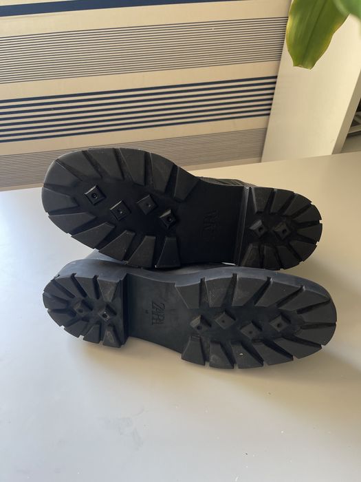 Ботинки женские кожаные Zara р.40 /26см