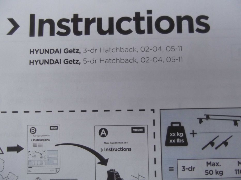 Bagażnik dachowy Thule Hyundai getz, Honda civic 6, Rover, Mercedes A