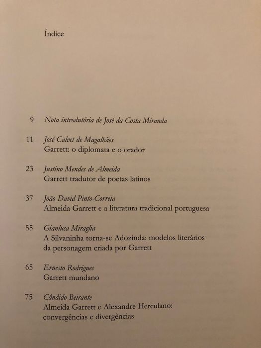 Garrett: Versos. Na Terceira. Breve Encontro