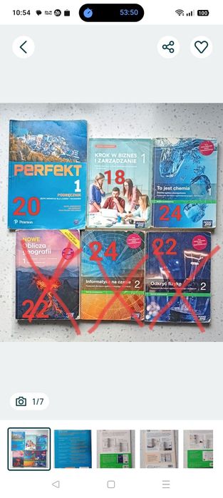 Sprzedam podręczniki klasa 1 i 2