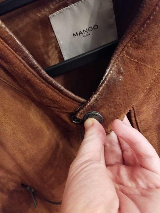 Kurtka męska MANGO MAN – 100% Skóra Naturalna
