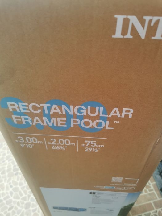 Piscina Intex 3x2x0,75m Nova e Selada