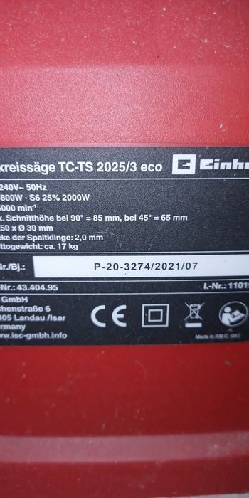 Serra de bancada einhell TC ts 2025