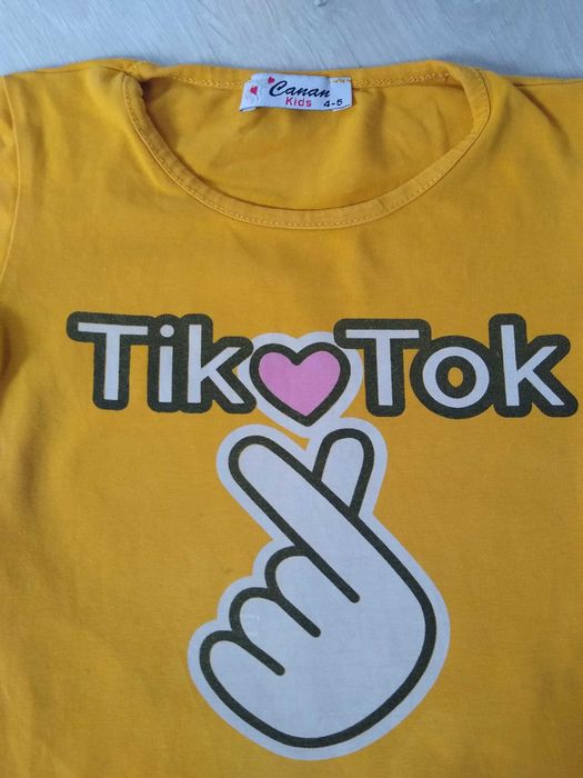 Bluzka tunika dla dziewczynki r. 110-116 Tik Tok