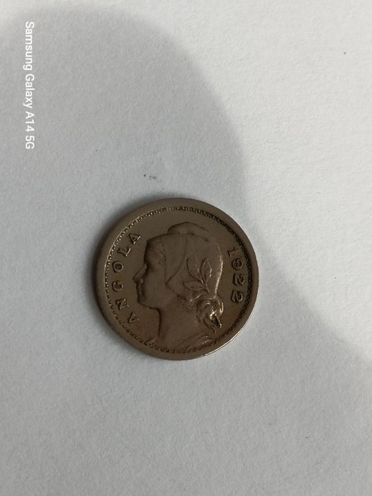Moeda Rara de 10 cent. Angola de 1922