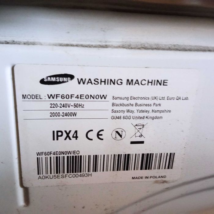 Pralka samsung 6kg na czesci.