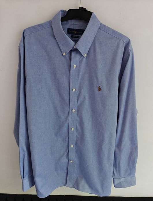 Ralph Lauren koszula męska premium elegancka niebieska XL