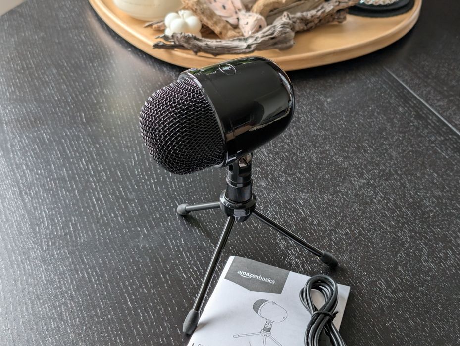 Mikrofon pojemnościowy do komputera Amazon Basics USB