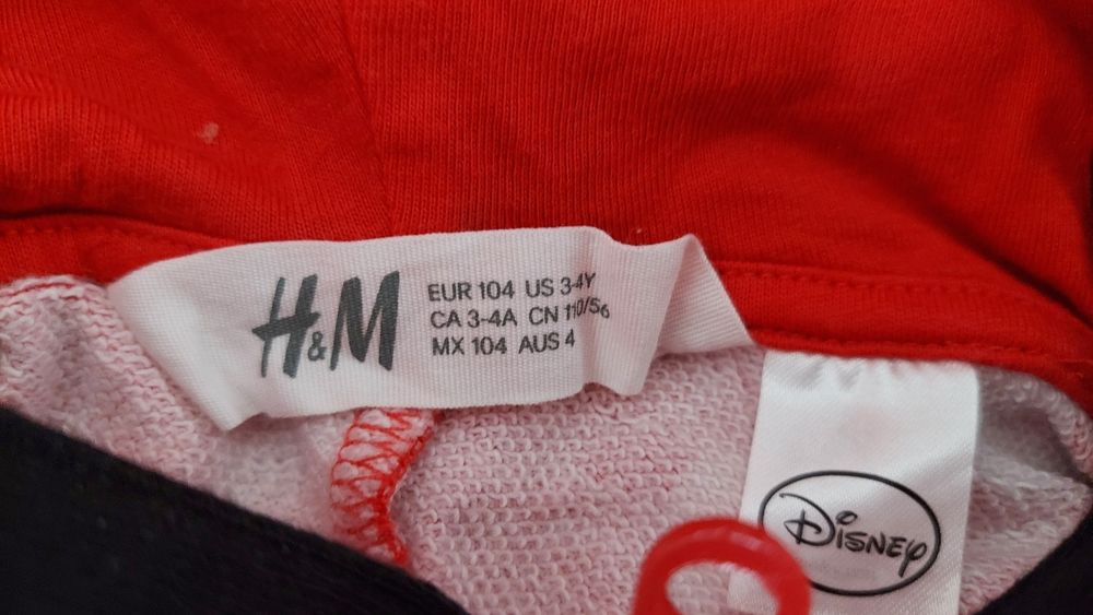 Kombinezon Myszka Mickey Minnie H&M rozm 104 3-4lata