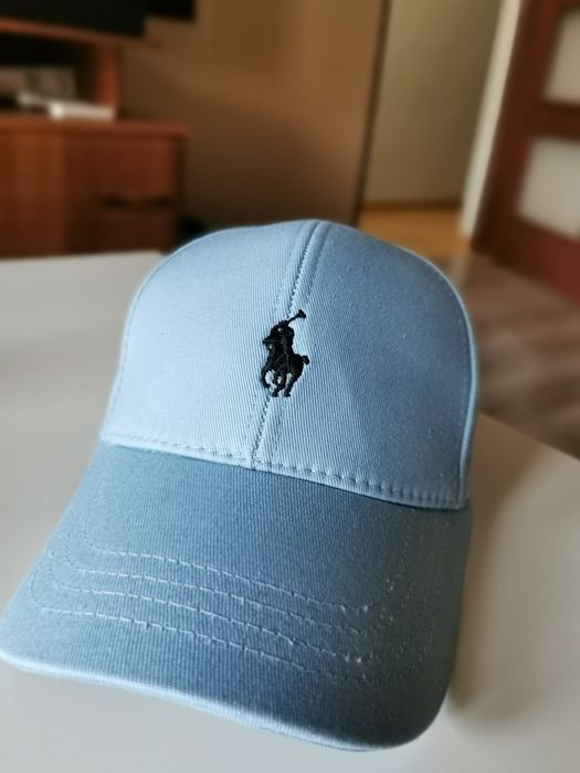 Czapeczka z daszkiem błękitna Polo