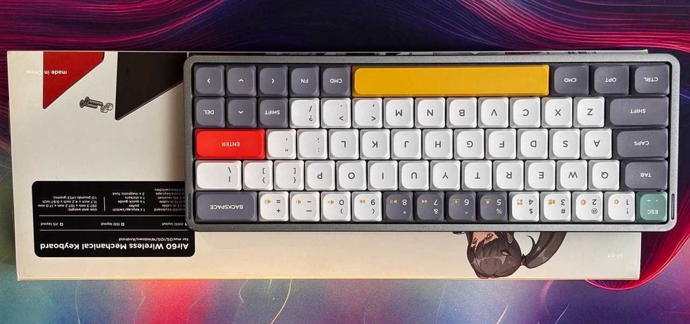 Механічна клавіатура NuPhy Air60 V1 Gateron Low-profile 2.0 Brown