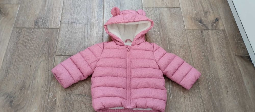 Kurtka dla dziewczynki ocieplana różowa 62/68 F&F