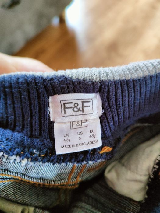 Spodnie dzins jeans 4-5 lat F&F
