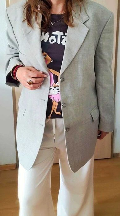 Marynarka z domieszką wełny, oversize , firmy C&A