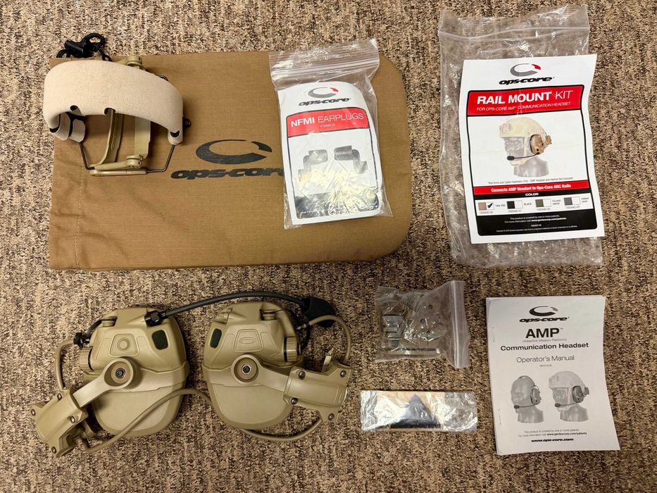 Zestaw słuchawkowy Ops-Core CASL AMP Communication Headset NFMI Connectorized Tan 499