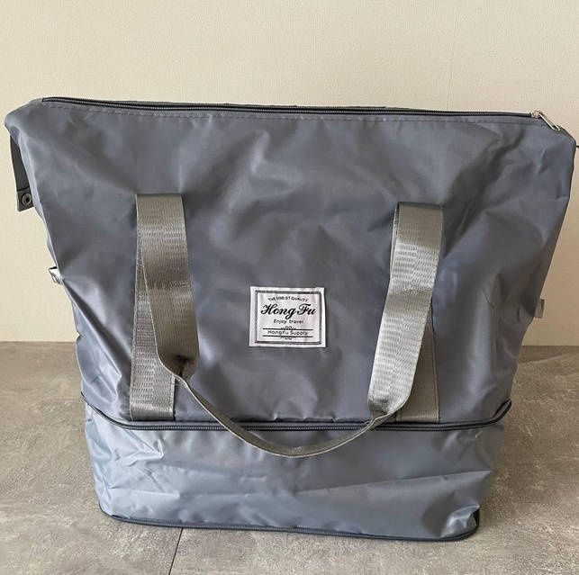 Містка дорожня сумка для подорожей/Складна дорожня сумка сіра