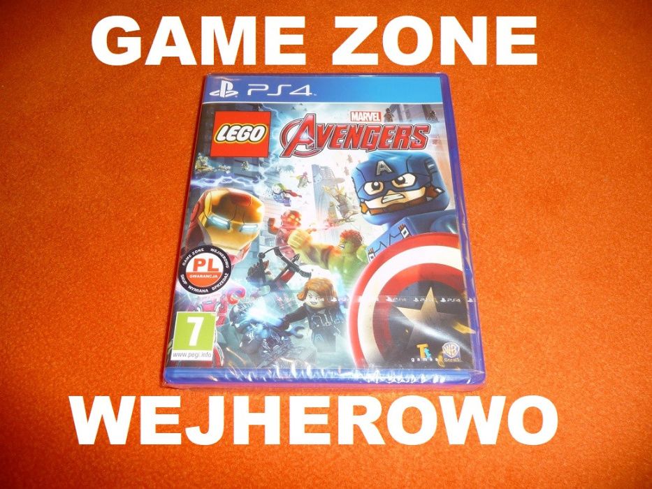 LEGO Marvel Avengers PS4 + Slim + Pro + PS5 = PŁYTA PL Wejherowo