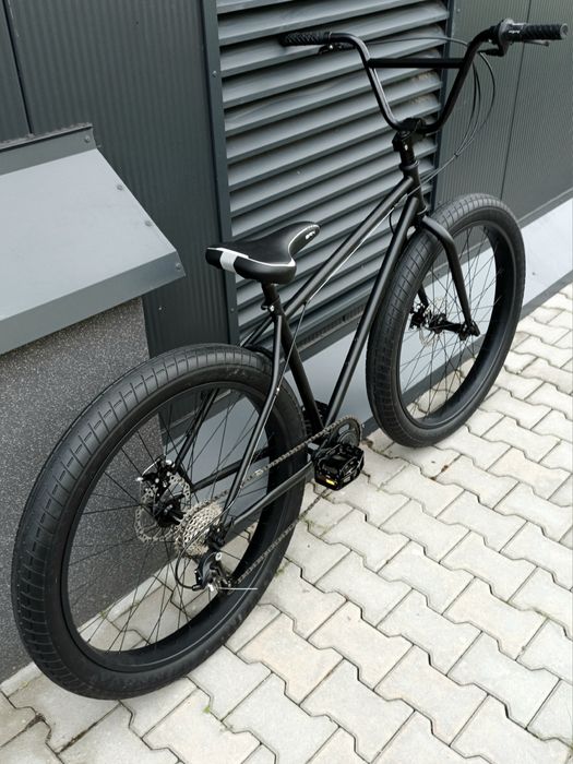 Duży rower miejski XL custom FatBike 29x3.0 styl BMX Super Wygodny Łódź ...