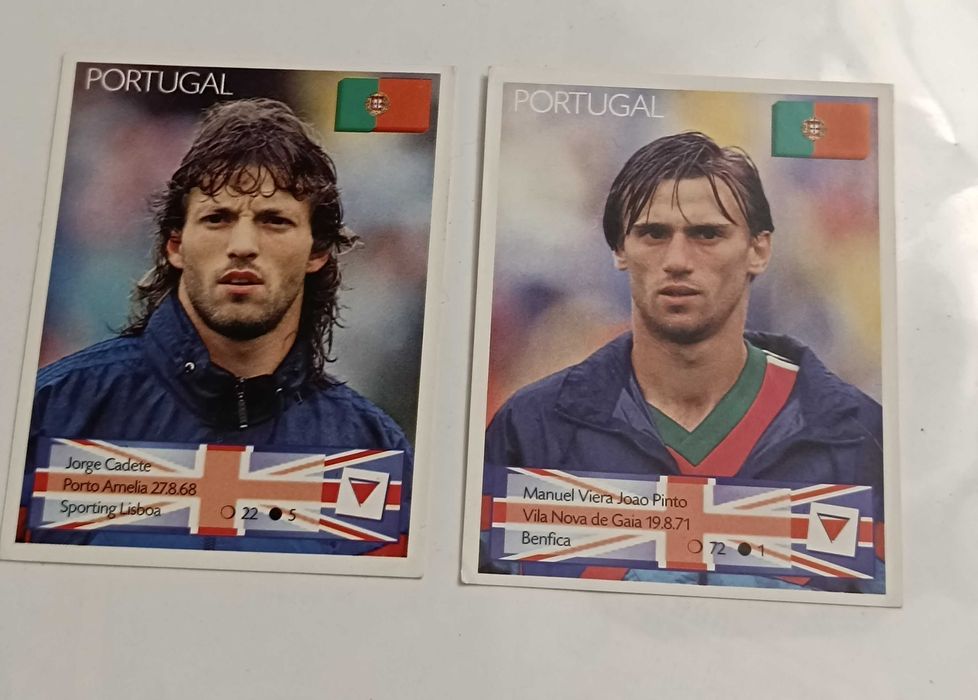 2 Autocolantes da Seleção Nacional Eurocup 96
