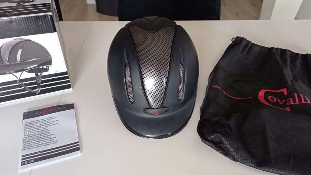Kask jeździecki Carbonic, antracyt 53-57
