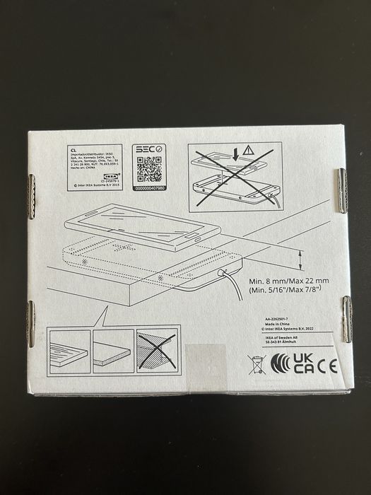 Carregador sem fios IKEA SJOMARKE novo