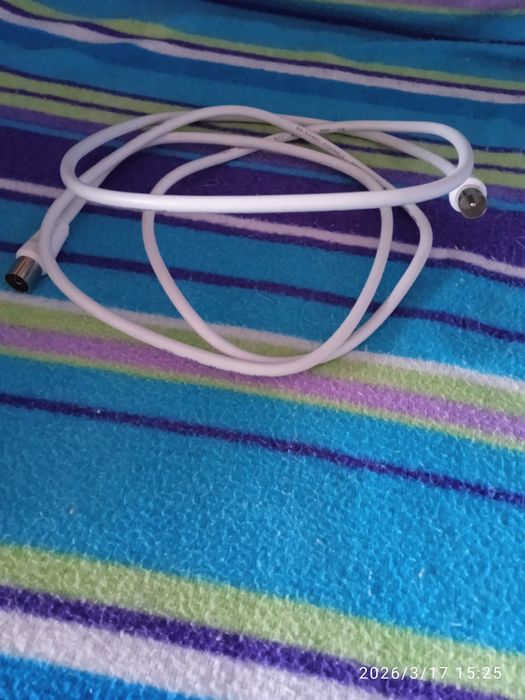 Kabel Kabelek Antenowy Gniazdo Wtyk 1.6 m