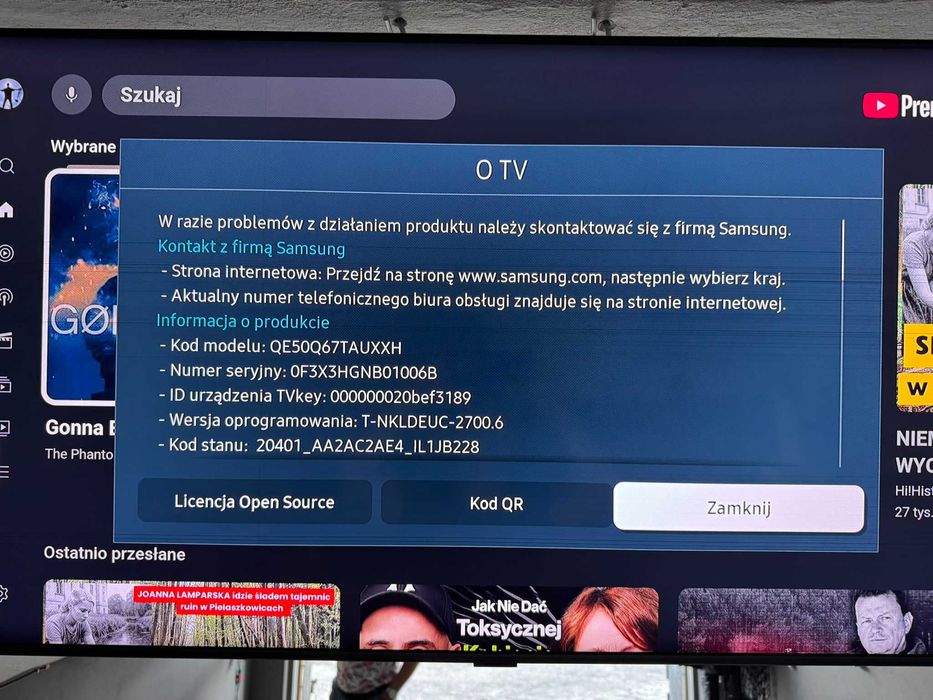 ZASILACZ BN44 - 01058A do telewizora Samsung QE50Q67TAUXXH