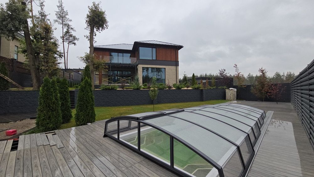 Будинок 310 м2 басейн гараж ліс панорама с. Ходосівка алюміній вікна