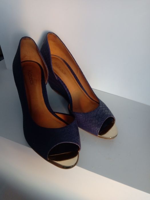 Kazar buty granatowe szpilki