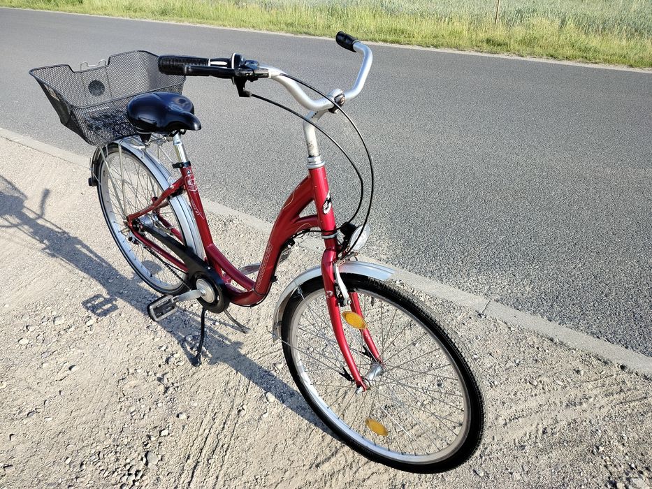 Niskopodłogowy Hercules 26" cali trzybiegowy +koszyk.