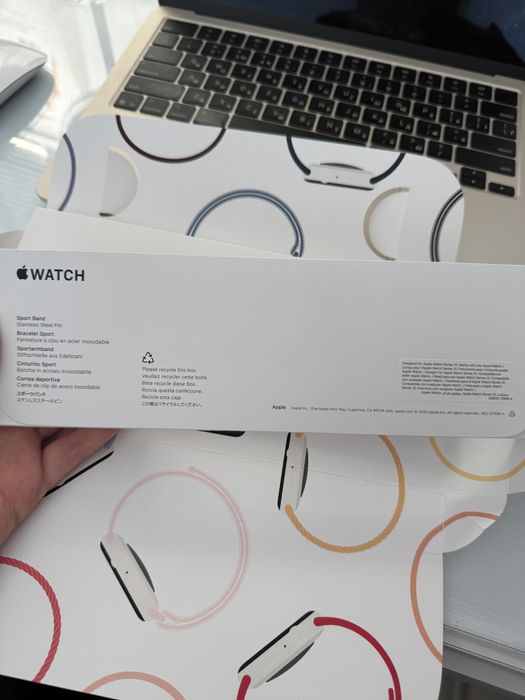 Оригінальний ремінець Apple для Apple Watch 44-46 mm Star Light