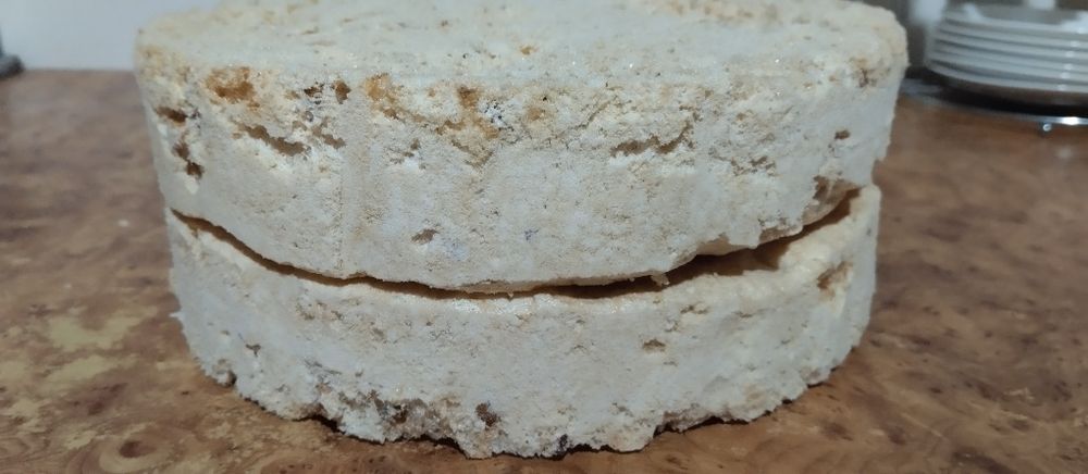 Коржі для київського торта домашні діаметр 24 см  2 шт