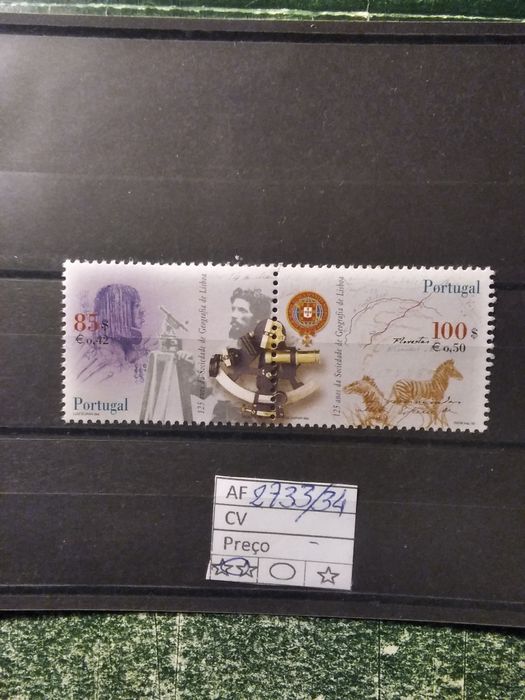 2000    25 Anos Da Sociedade Geográfica De Lisboa MNH **