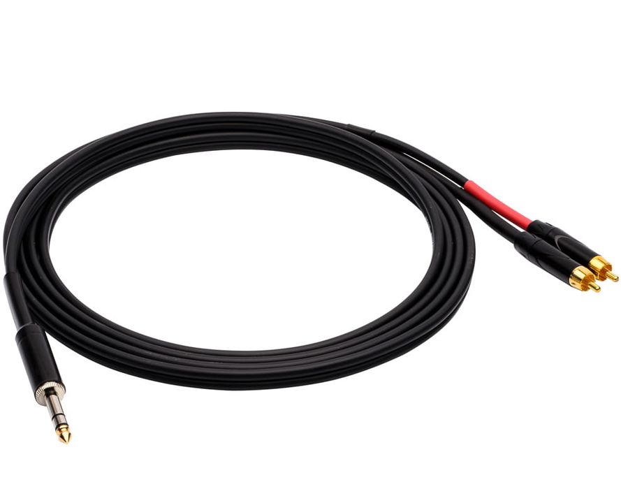 Kabel audio Red’s Music AU1110BX – Jack stereo 6,3 mm – 2 x RCA – 1 m