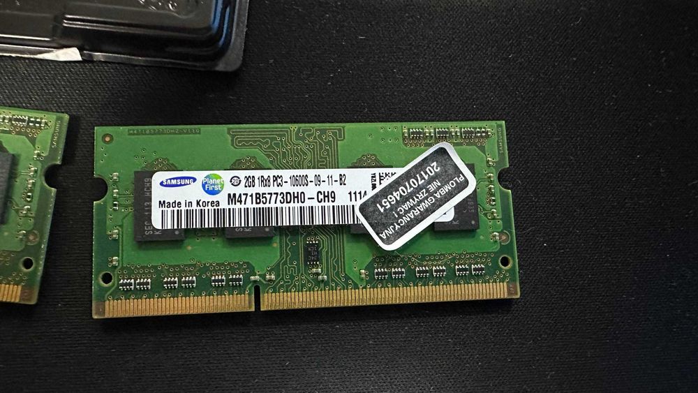 Пам'ять для ноутбуків ОЗУ Samsung 2 GB SO-DIMM DDR3 1333 MHz
