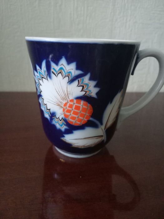 Чашка-кружка, кобальт, Полонное, прошлий век